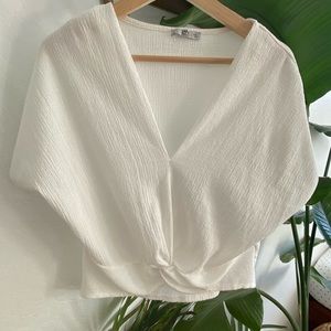 Zara Short Sleeve Knotted Top